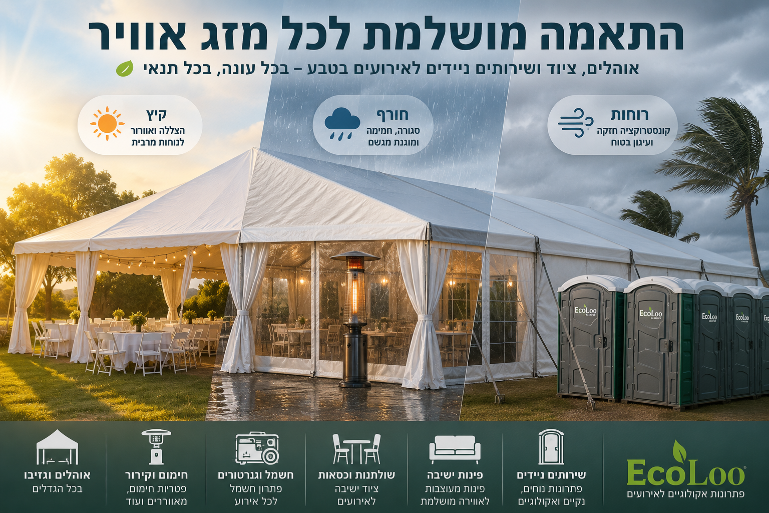 התאמה מושלמת לכל מזג אוויר