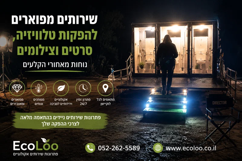 🎬 שירותים מפוארים להפקות טלוויזיה, סרטים וצילומים – נוחות מאחורי הקלעים