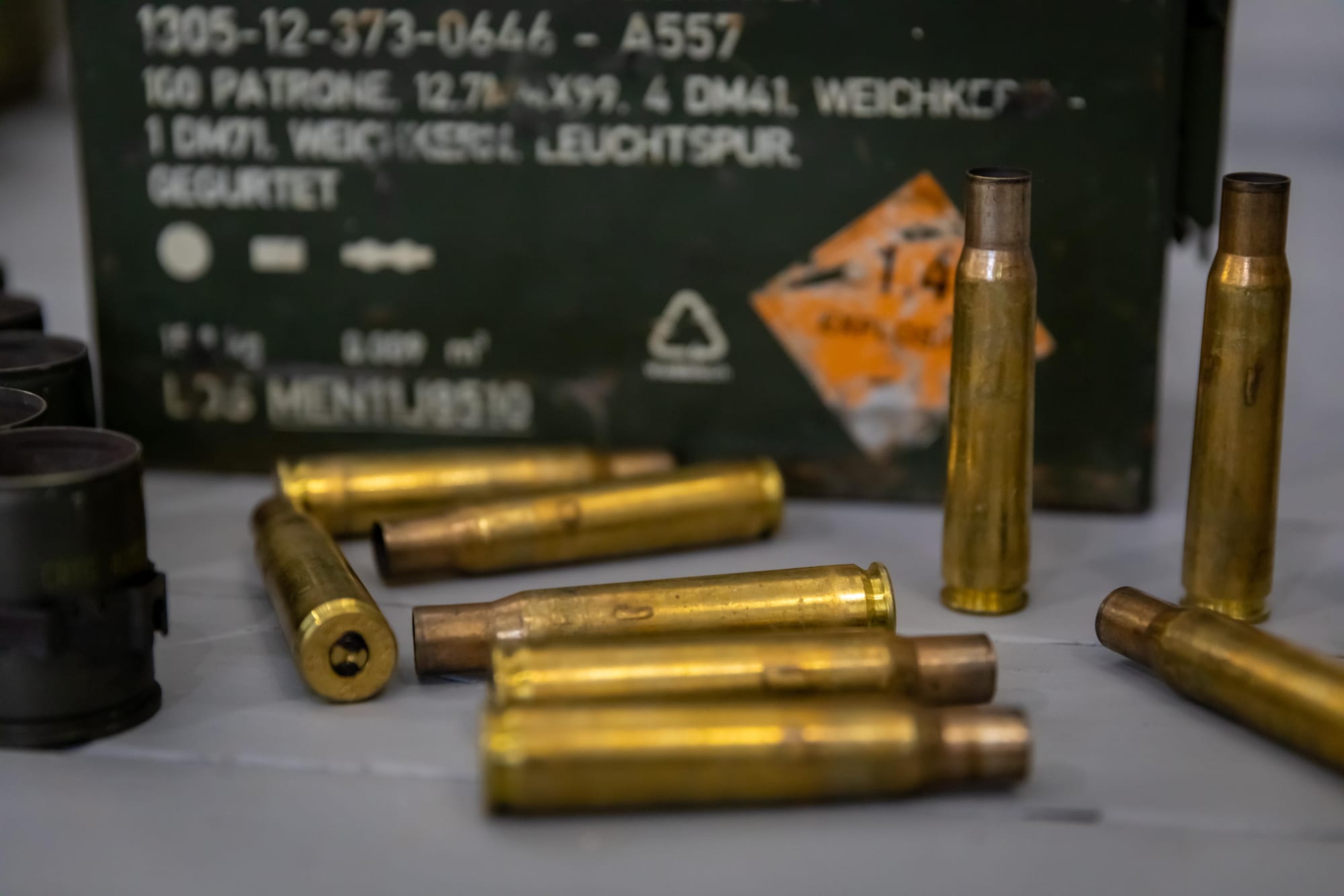 Гільзи від великокаліберного кулемету: Browning M2