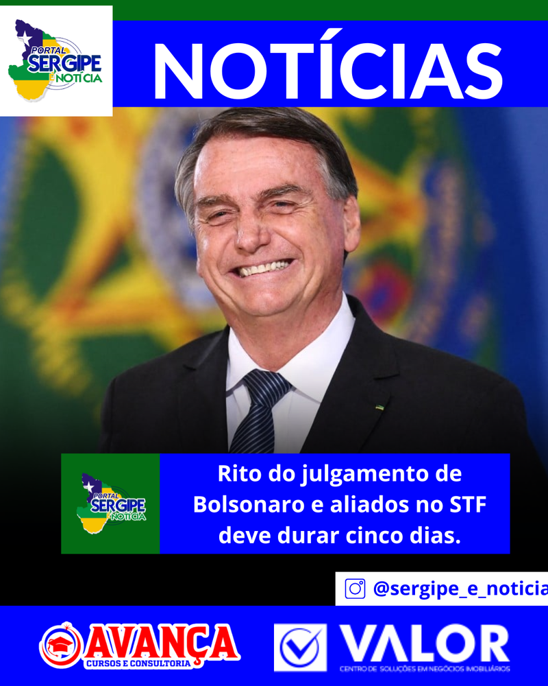 STF deve levar cinco dias para julgar Bolsonaro e aliados.
