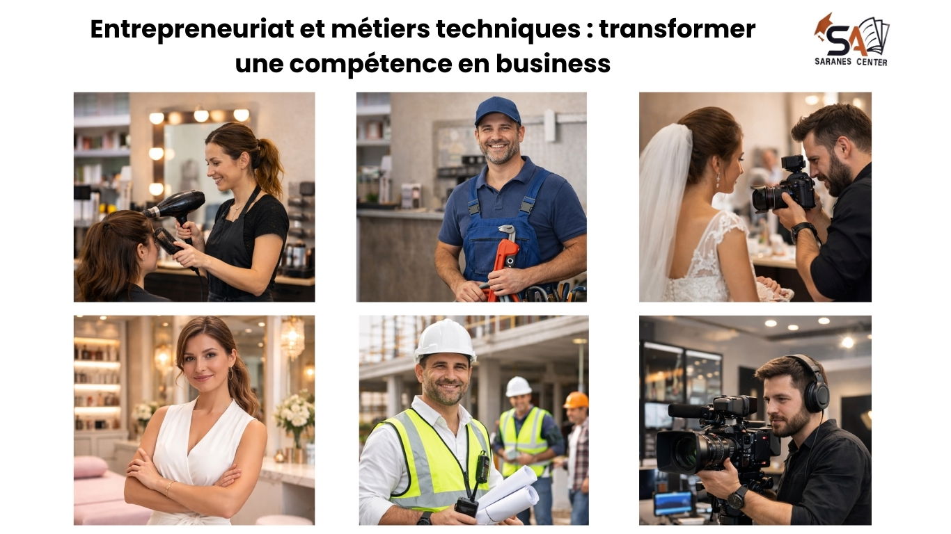 Entrepreneuriat et métiers techniques : transformer une compétence en business