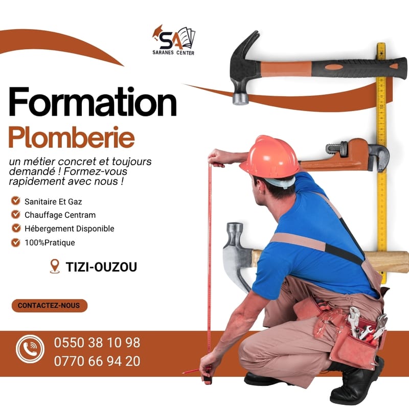 🚰🔥 Formation en Plomberie (Sanitaire & Gaz) et Chauffage Central 🔧🏠