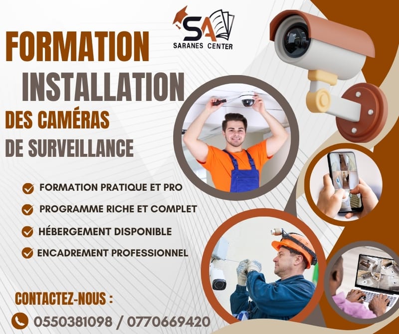 Formation en Installation de Caméras de Surveillance, Systèmes d’Alarme et Smart Home