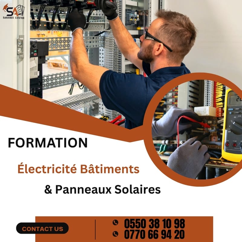 Formation Électricité de Bâtiment + Bonus Solaire