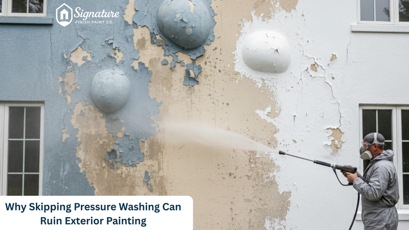 Why Skipping Pressure Washing Can Ruin Exterior Painting