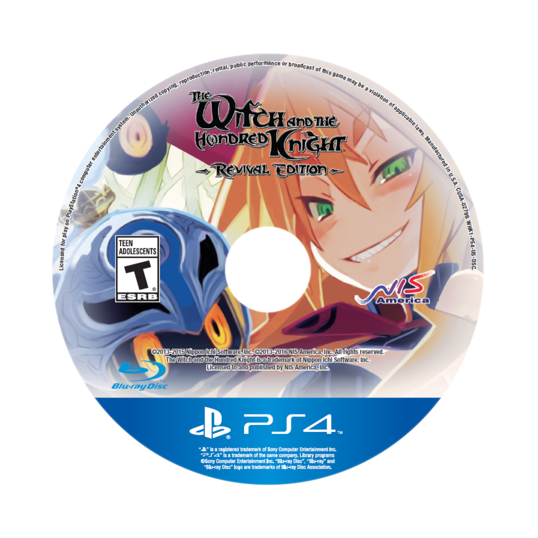 The Witch and The Hundred Knight: Revival Edition (Cover Sheet, Manual, and Disc)