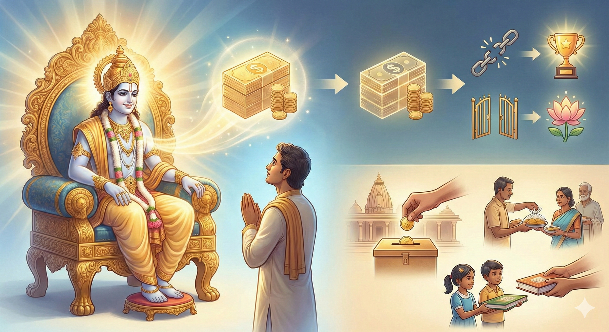 जब देवता रुपया - स्वर्ण आदि मांगे तो अग्रिम दूखों से बचें - हल्के में ना लें