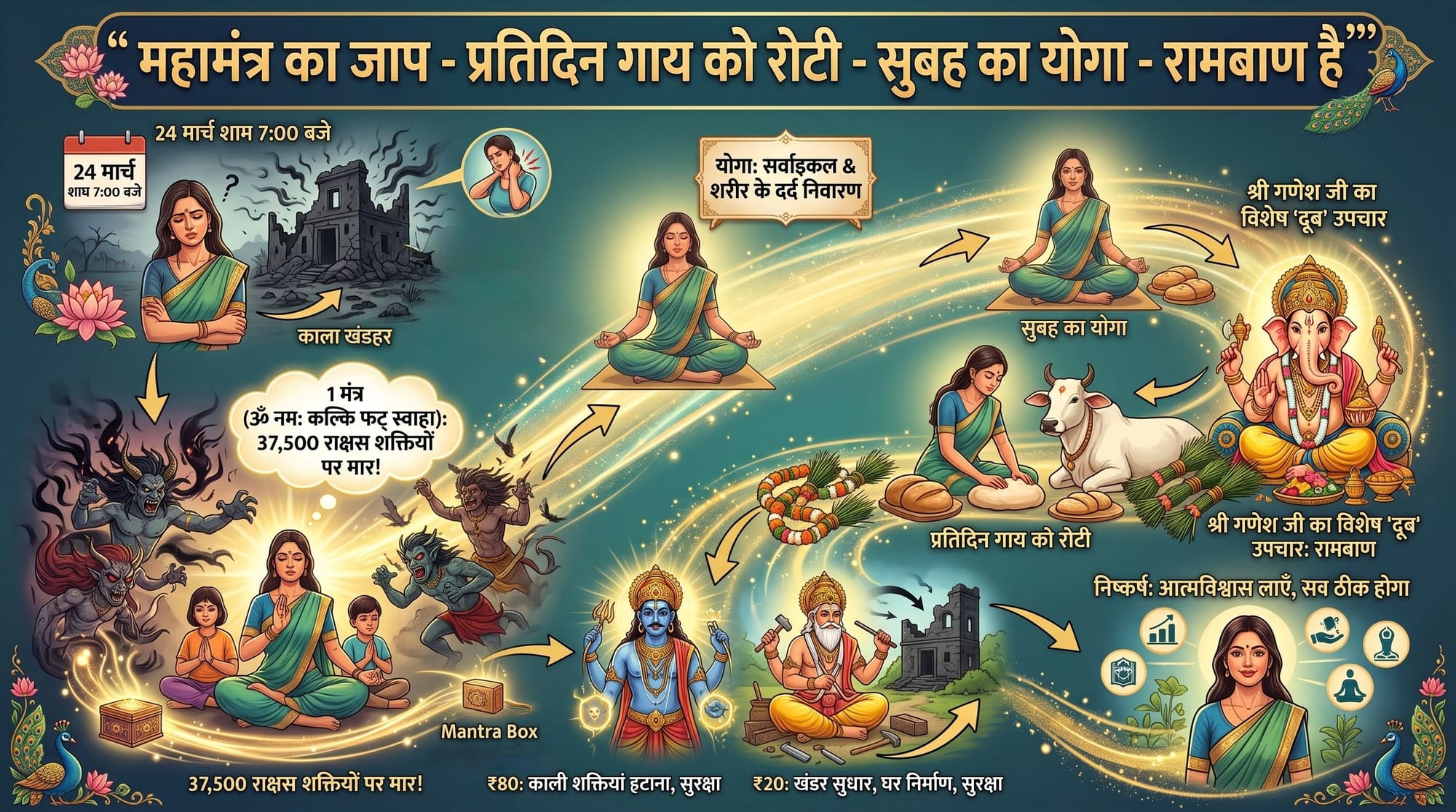 महामंत्र का जाप -डाक्टर साहब की तरह प्रतिदिन गाय को रोटी- सुबह का योगा आपके लिए रामबाण ह