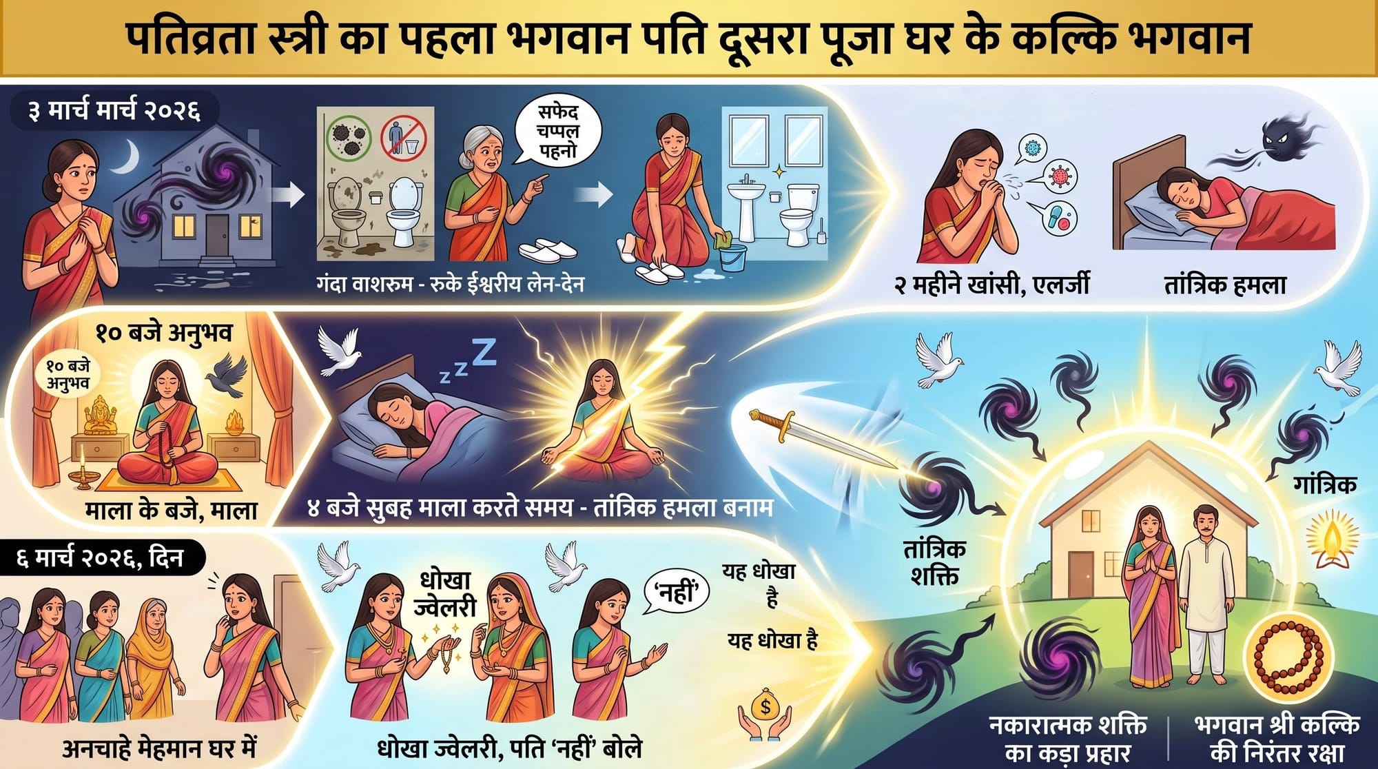 पतिव्रता स्त्री का पहला भगवान पति दूसरा पूजा घर के कल्कि भगवान