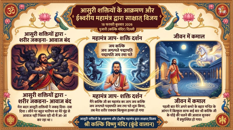 आसुरी शक्तियों द्वारा - शरीर जकडना- आवाज बंद - महामंत्र जाप- शक्ति दर्शन
