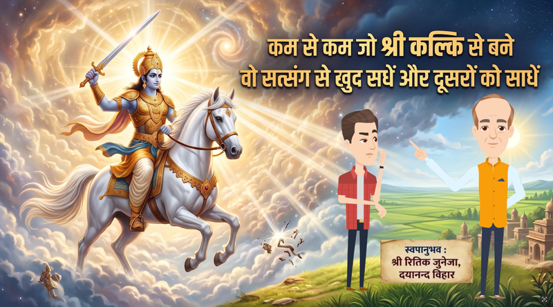 कम से कम जो श्री कल्कि से बने वो सत्संग से खुद सधें और दूसरों को साधें