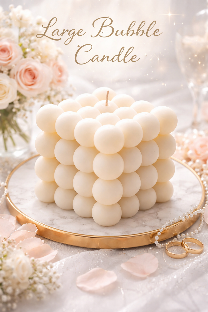 Large Bubble Candle