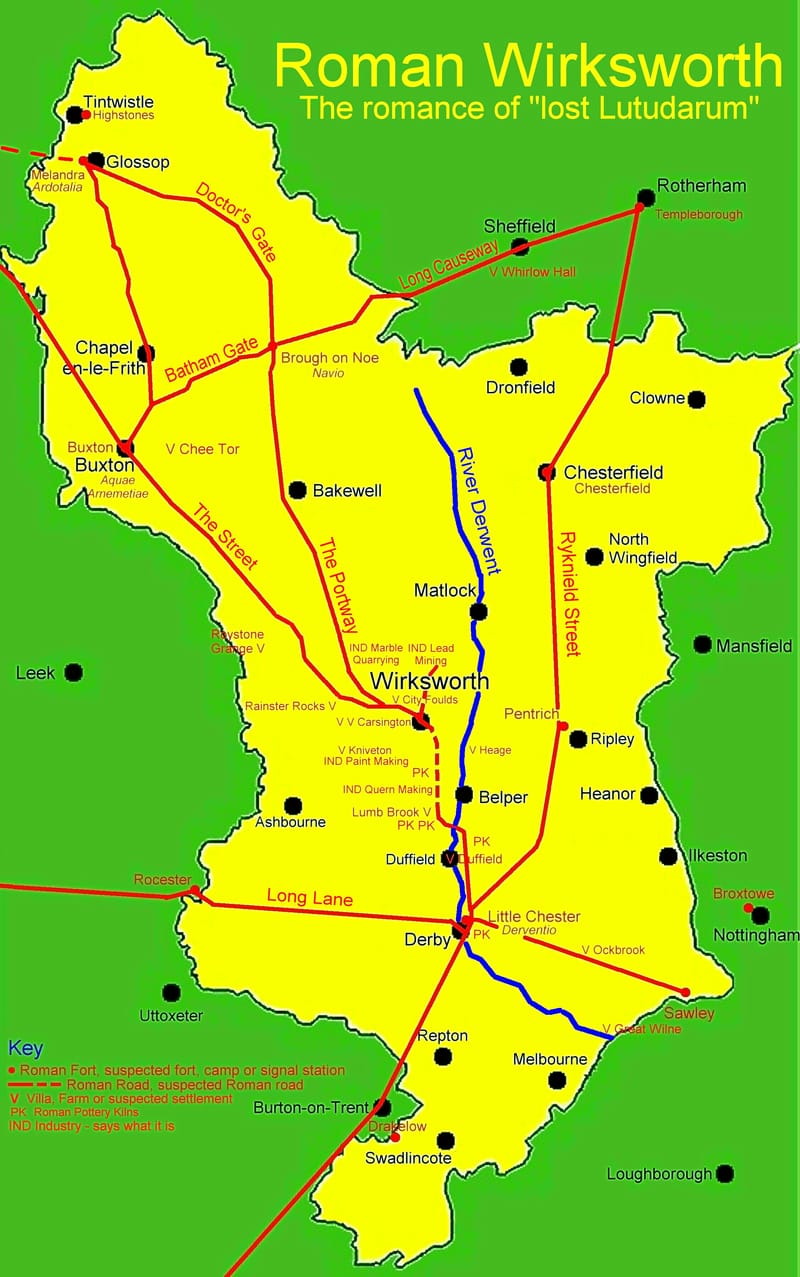 Derbyshire Roman Roads - The Street from Wirksworth to Buxton