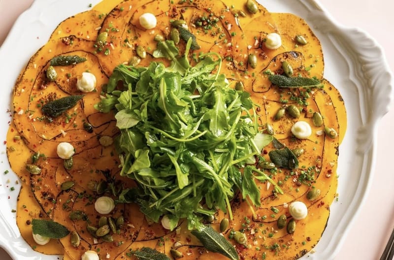 SQUASH CARPACCIO at Contessa