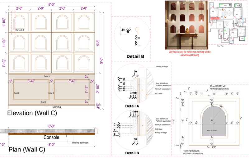 4BHK Apartment – ATS, Gurgaon | 3D & Documentation Support
