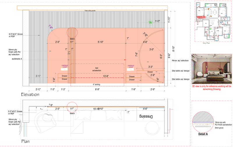 4BHK Apartment – ATS, Gurgaon | 3D & Documentation Support