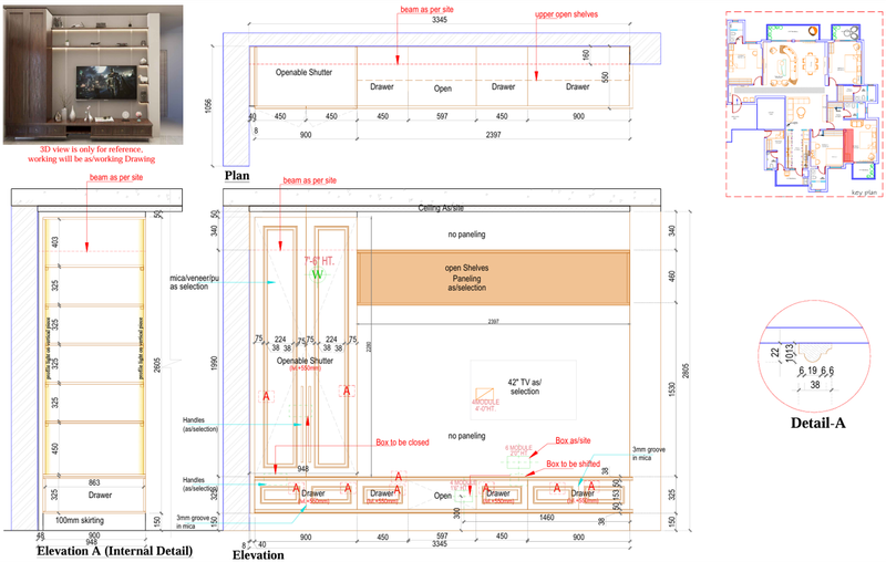 4BHK Apartment – ATS, Gurgaon | 3D & Documentation Support