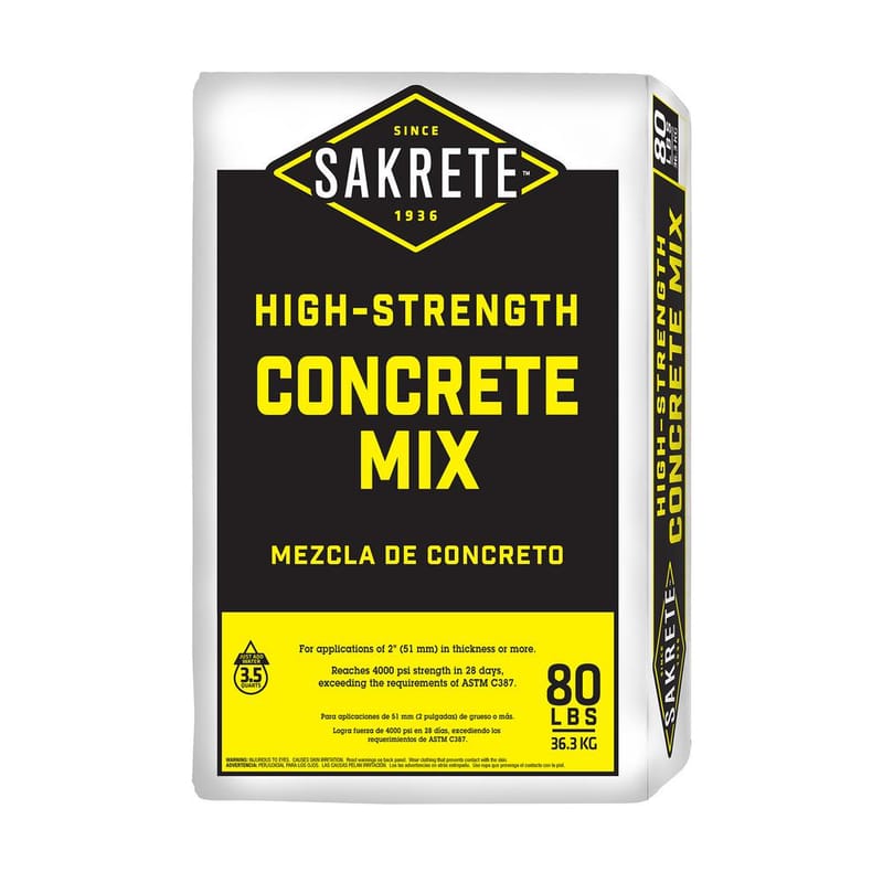 80 LB Sakrete High Strength Concrete