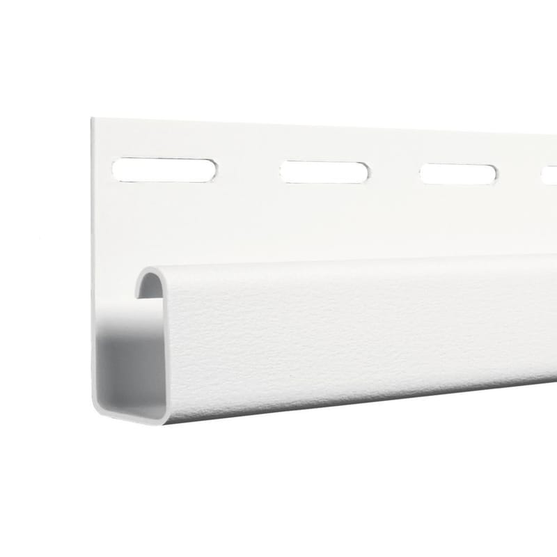 CertainTeed® 1/2" Colonial White Pocket J-Channel