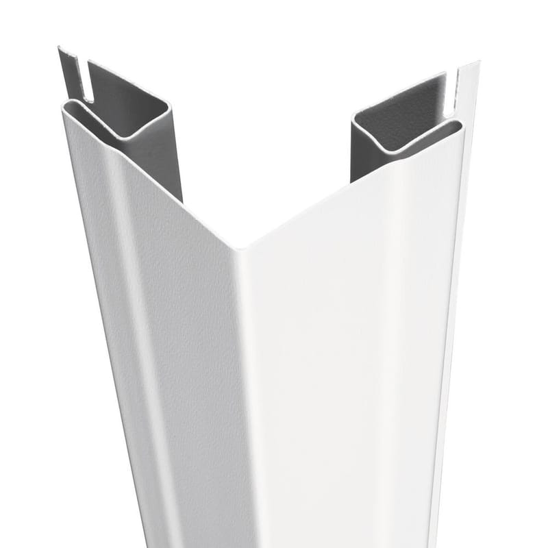 CertainTeed® 10' Outside 3/4" Colonial White Woodgrain Corner Post