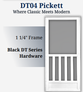 DT04 Pickett Screen Door