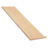 Red Oak Stair Treads - Reversible Mitered Return