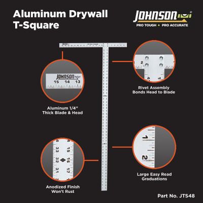 Johnson Drywall T Square # 40-0504