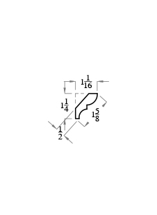 1 5/8 " Crown Moulding