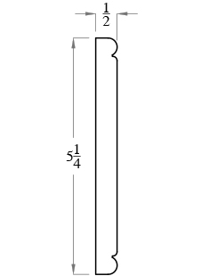 5-1/4" Chair Rail Backer