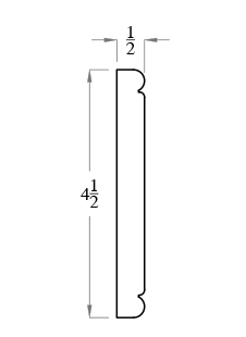 4-1/2" Chair Rail Backer