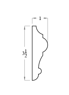 3-1/2" Chair Rail