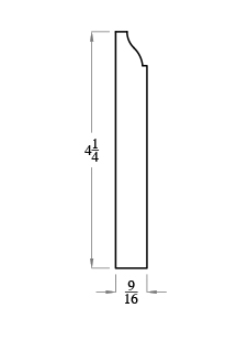 4-1/4" Baseboard