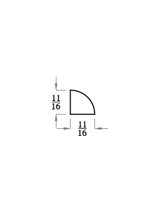 3/4" Quarter Round