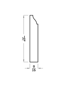 3-1/4" Baseboard