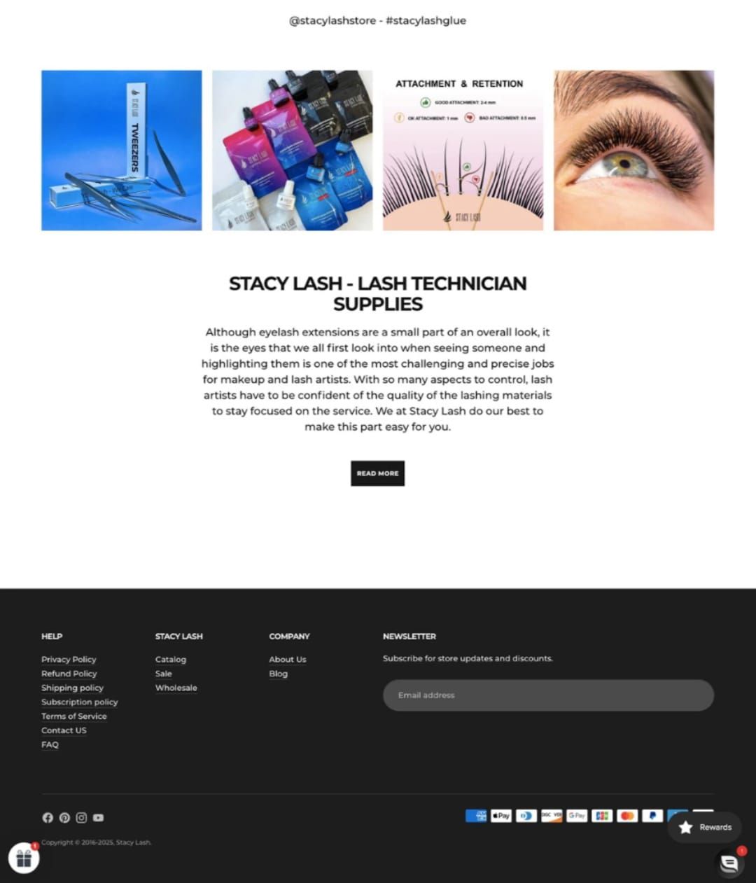 Stacy Lash – Lash & Beauty Shopify Store Design