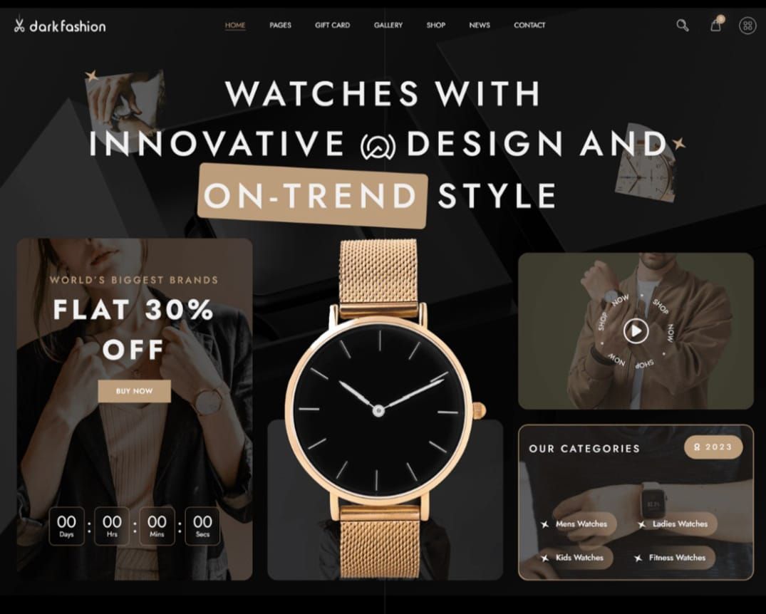Dark Fashion – Luxury Watch E-Commerce Store