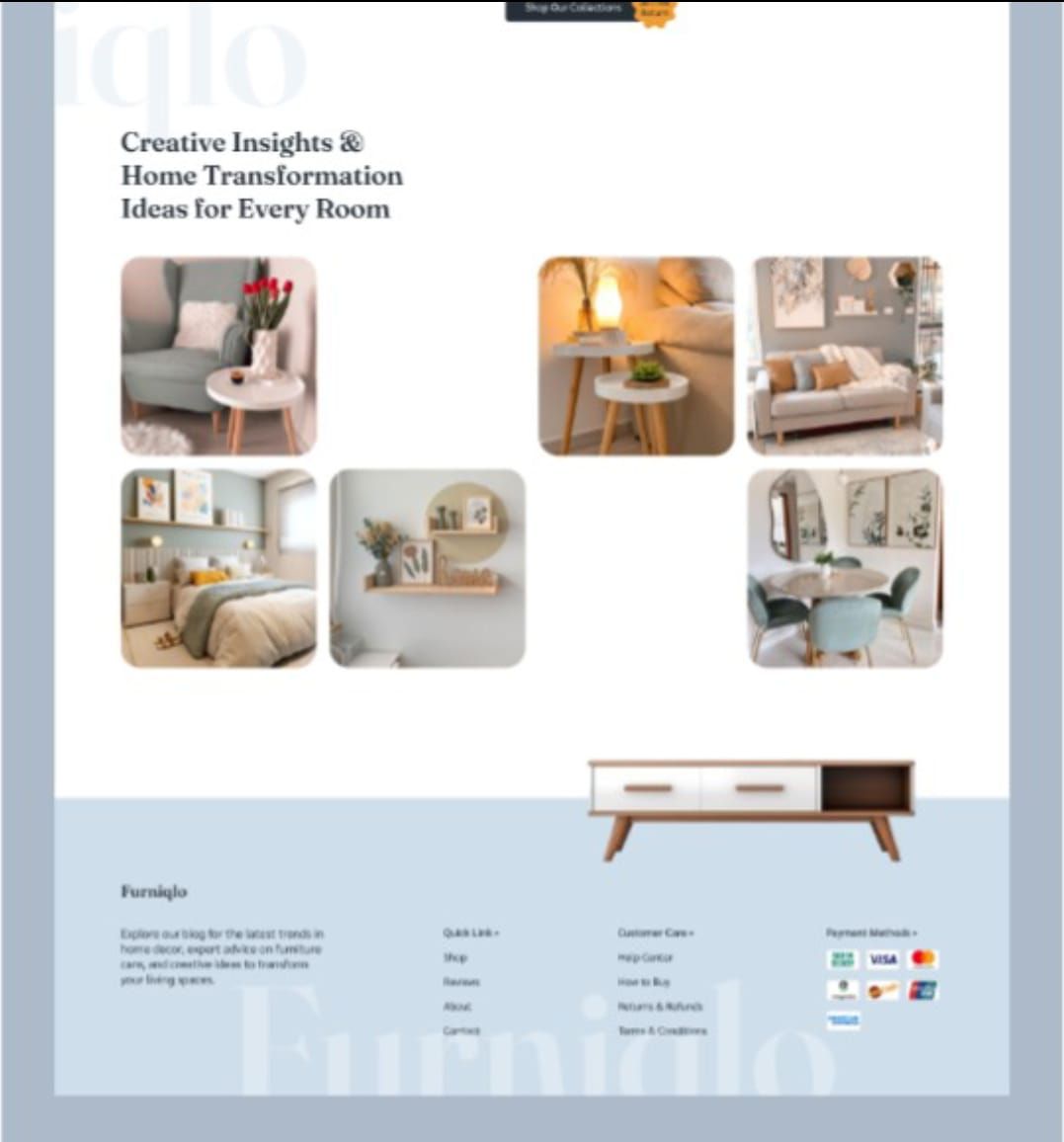 Furniglo – Premium Furniture E-Commerce Website Design
