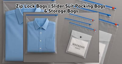 Zip Lock Bags | Slider Suit Packing Bags & Storage Bags