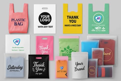 Biodegradable carry bags for flexible business packaging