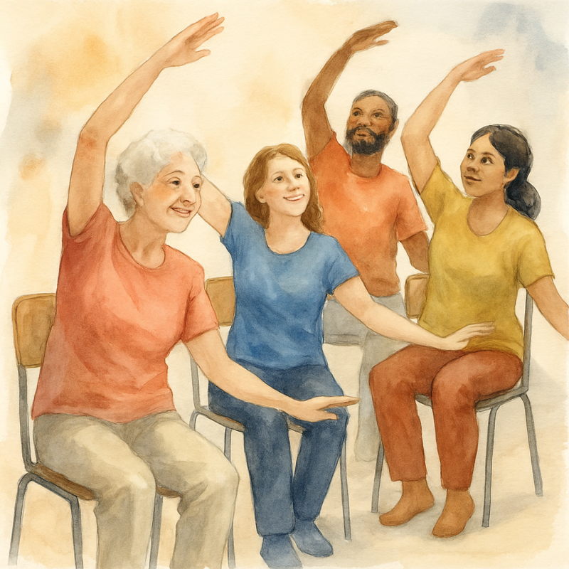 Danse adaptée sur chaise et Gymnastique cognitive