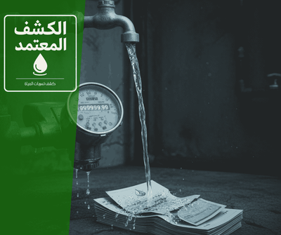 حل مشكلة ارتفاع فواتير المياه بالدمام شركة الكشف المعتمد