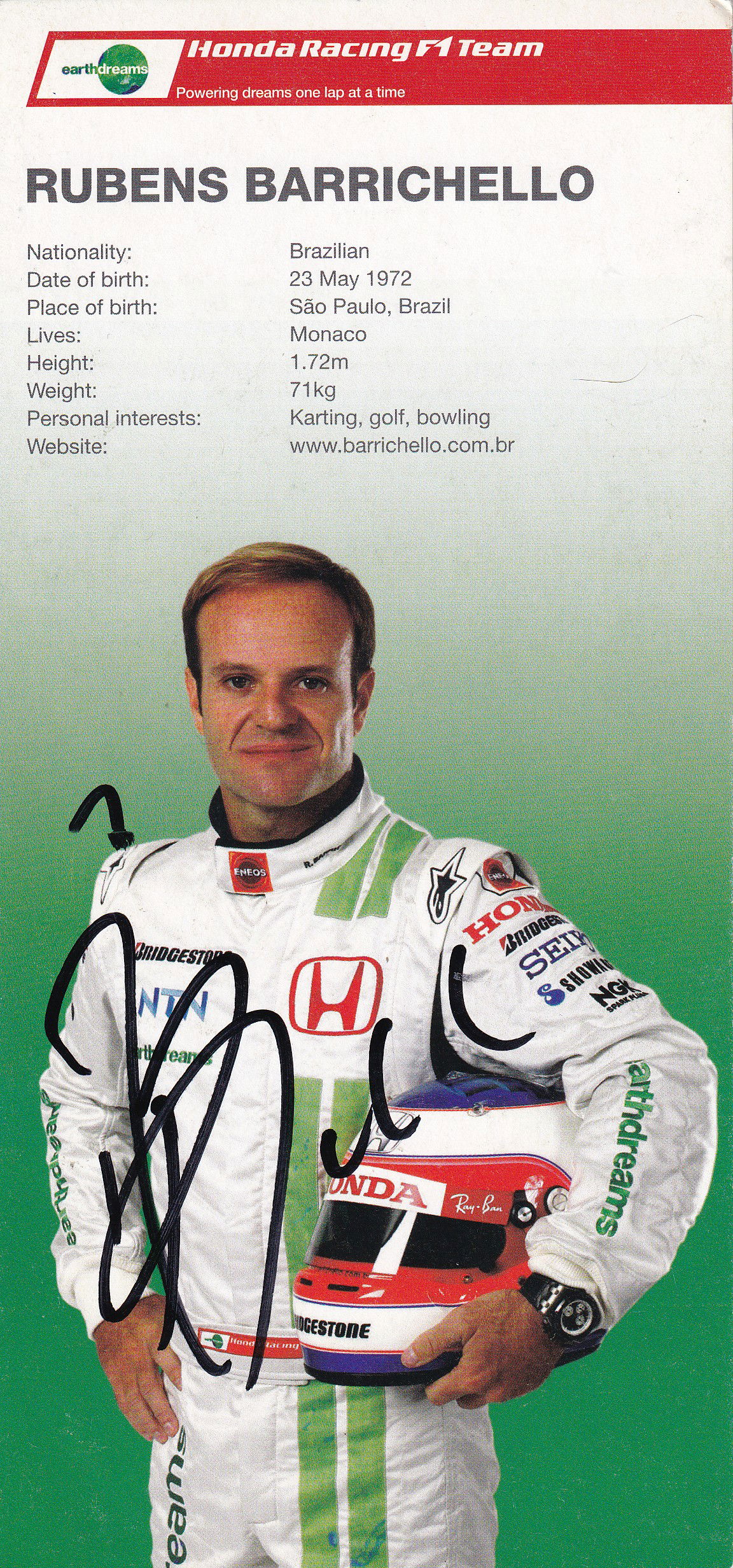 Rubens Barrichello (1972-)