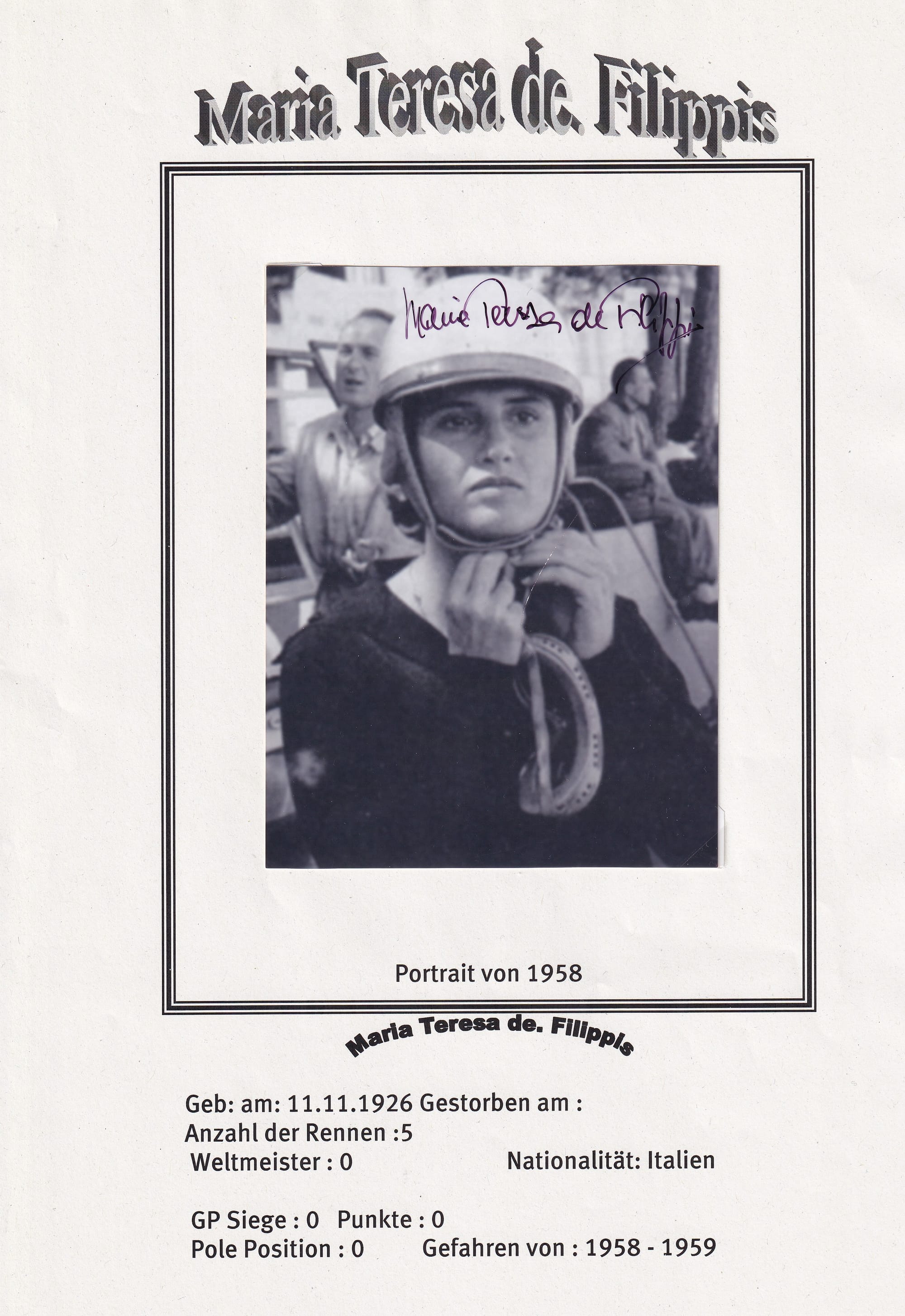 Maria Teresa De Filippis