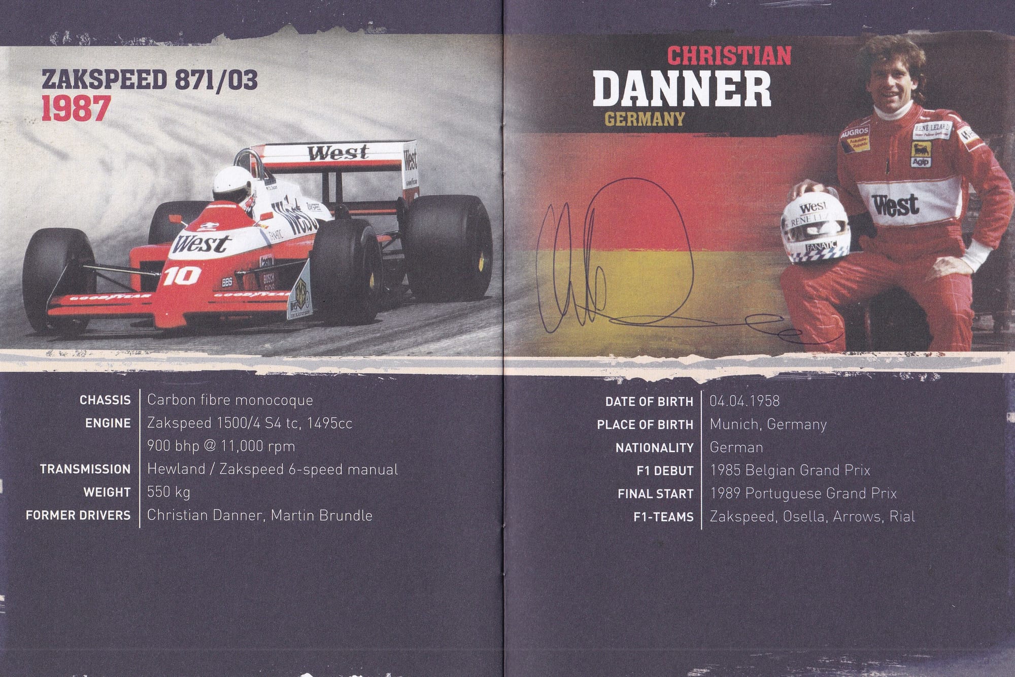 Niki Lauda, Nelson Piquet, Jean Alesi, Riccardo Patrese, Christian Danner & Dietrich Mateschitz