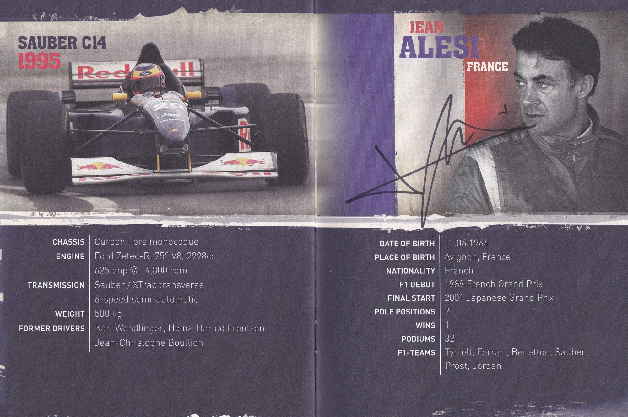 Niki Lauda, Nelson Piquet, Jean Alesi, Riccardo Patrese, Christian Danner & Dietrich Mateschitz