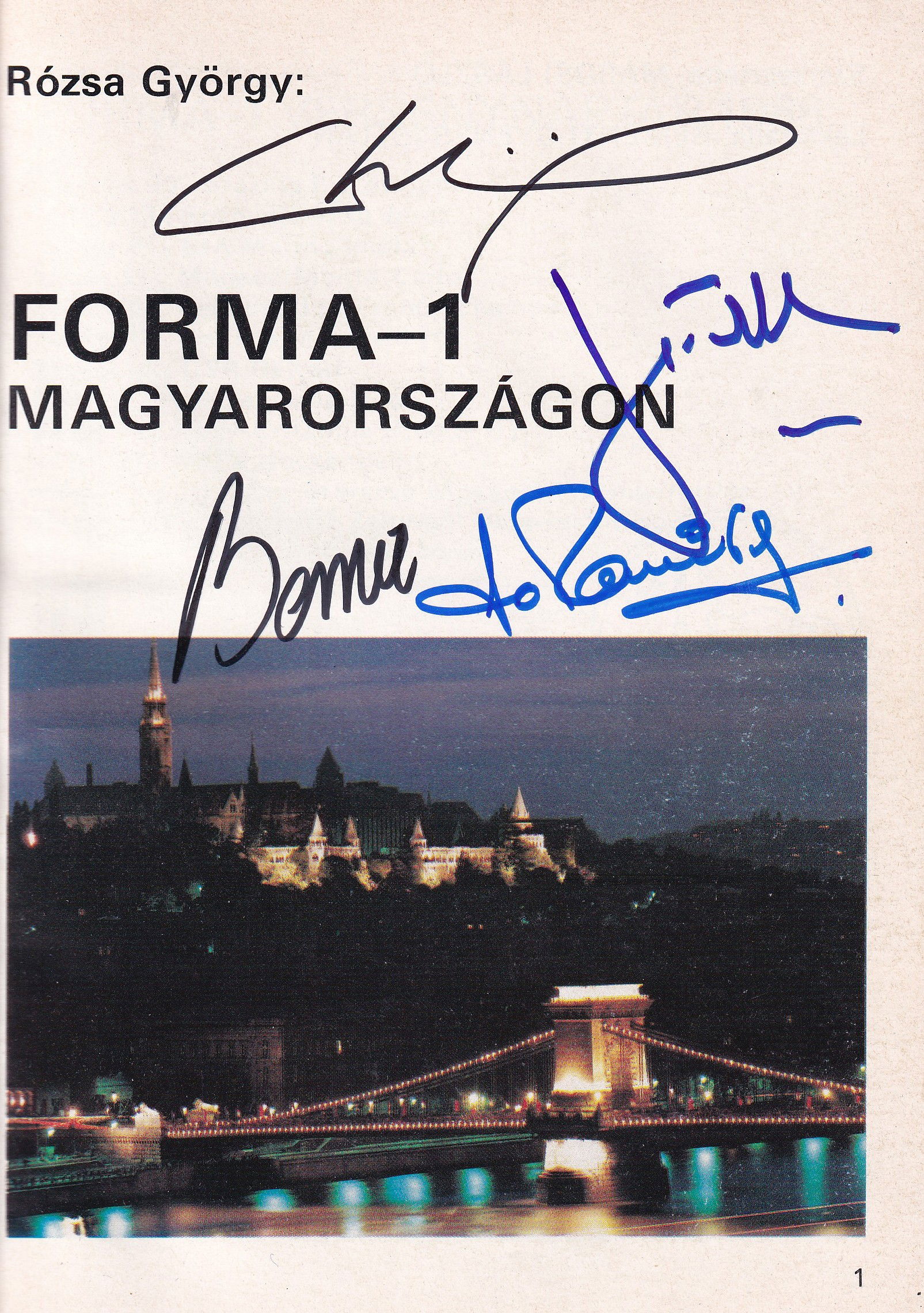 Forma 1 Magyarországon (World Champions & Legends multi signed)