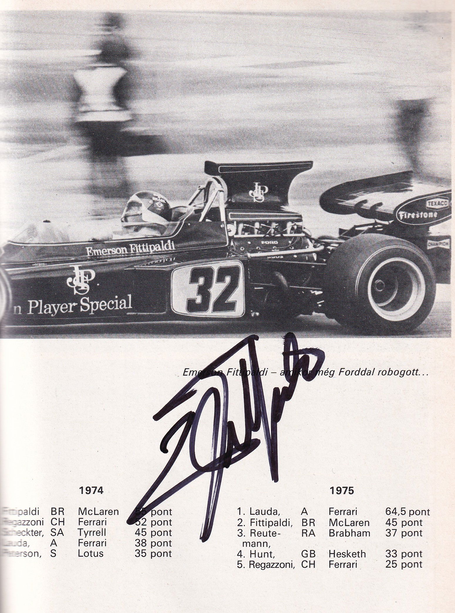 Forma 1 Magyarországon (World Champions & Legends multi signed)