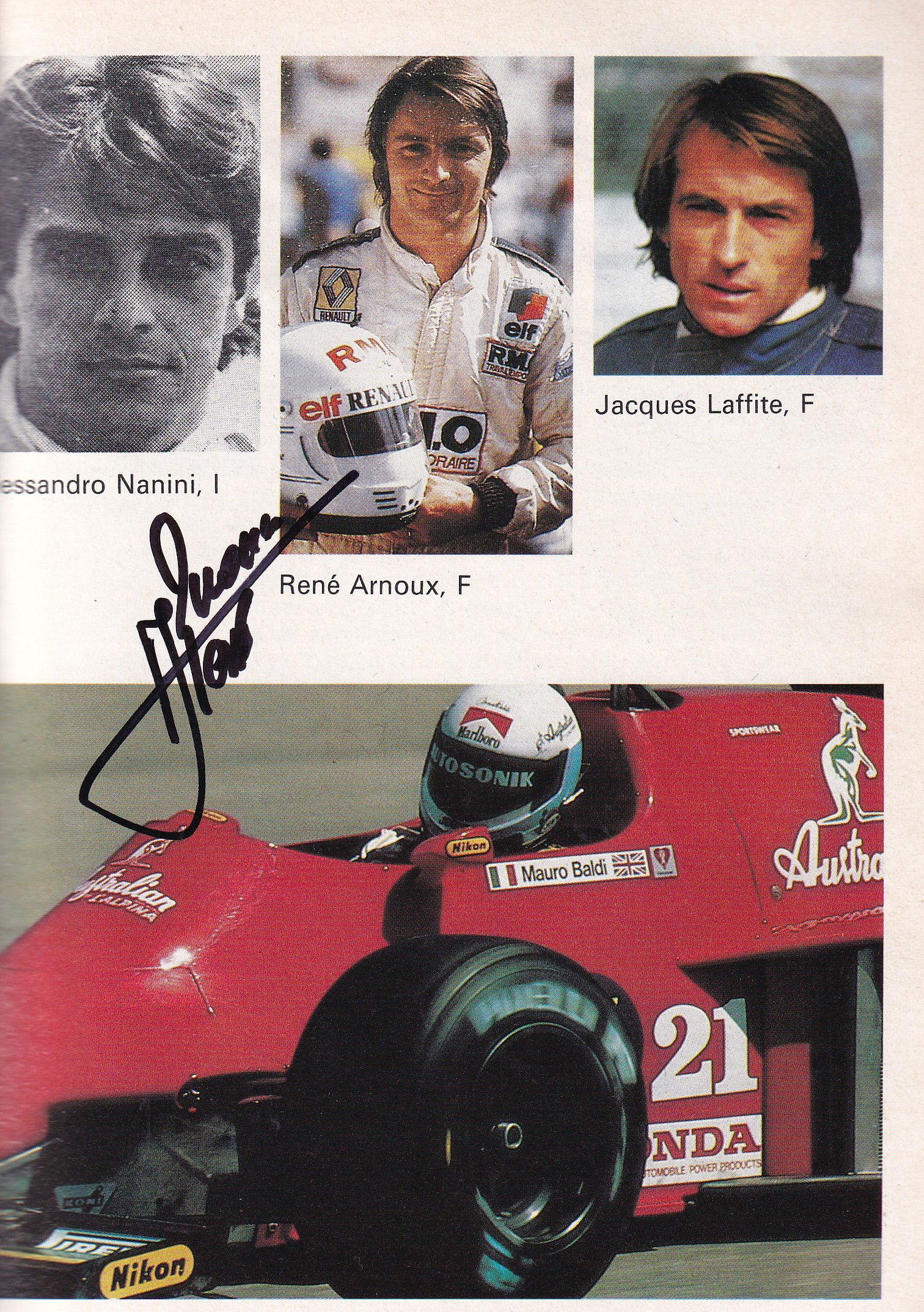 Forma 1 Magyarországon (World Champions & Legends multi signed)