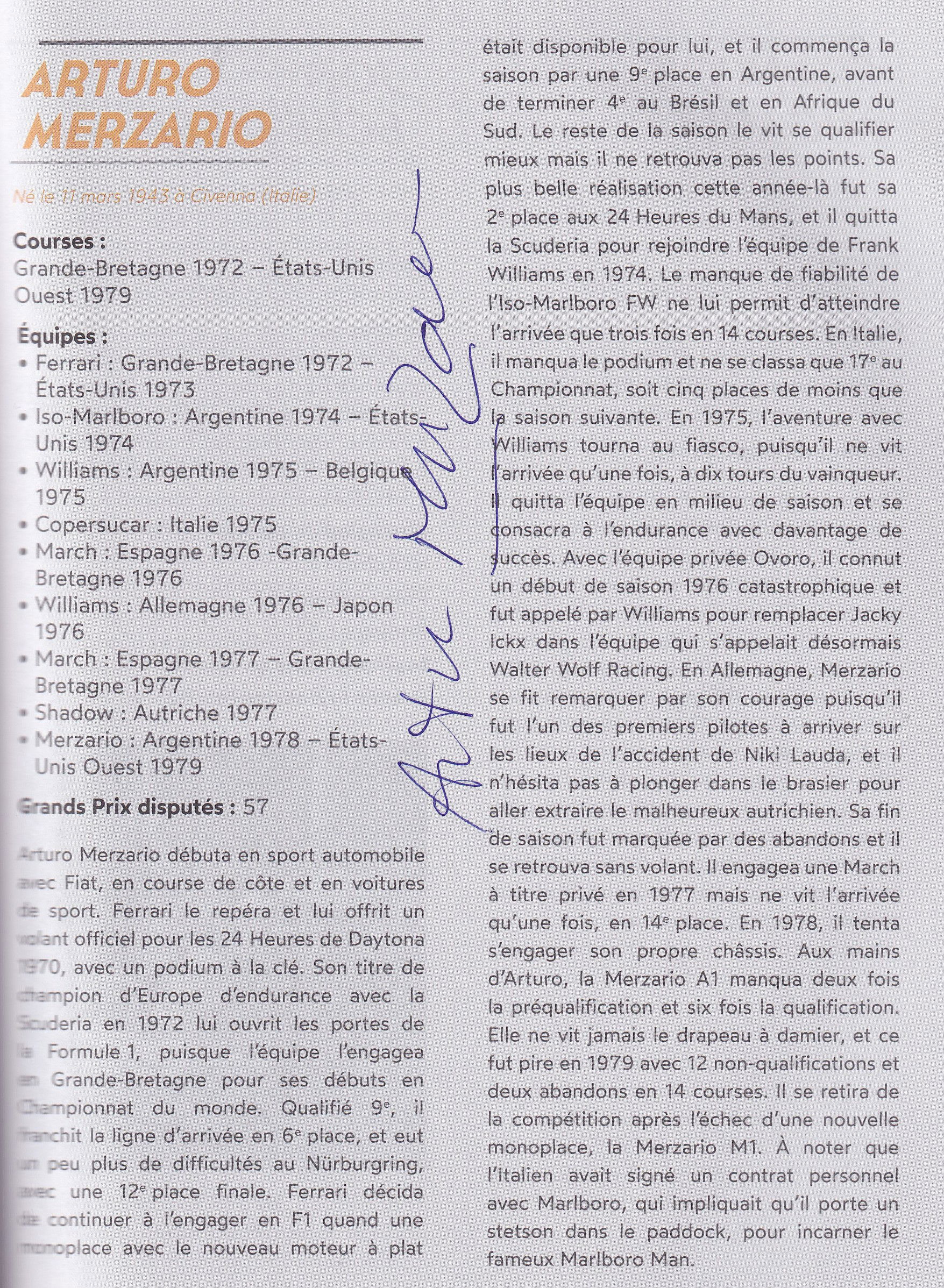 Formule 1 Tous Les Pilotes de 1950 a nos jours