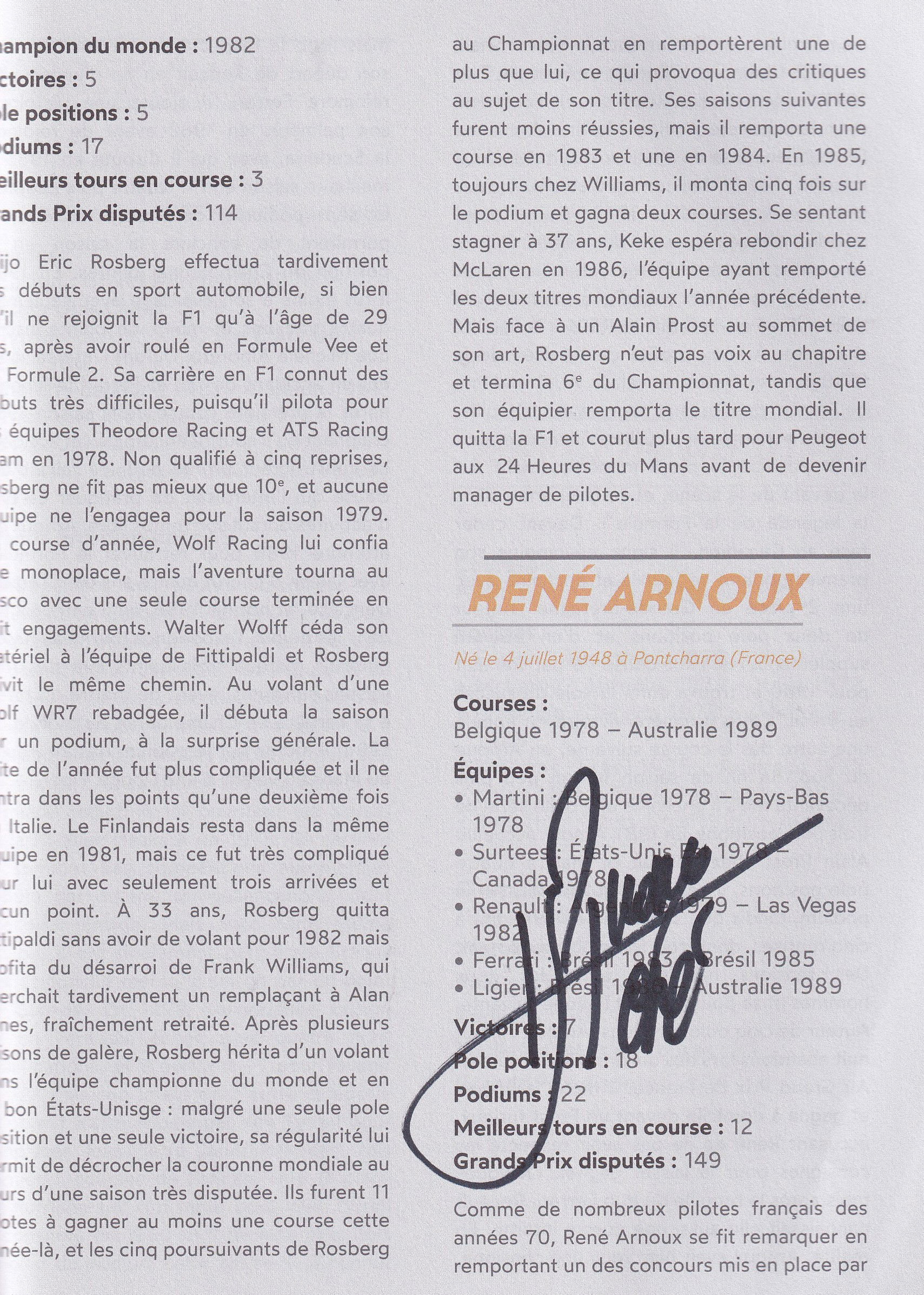 Formule 1 Tous Les Pilotes de 1950 a nos jours